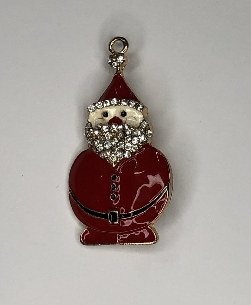 Red Santa with diamante beard brooch at erika