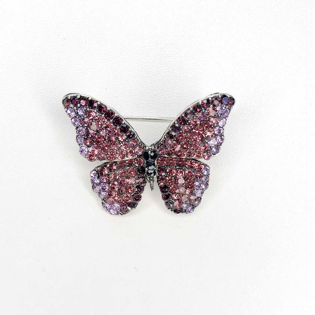 purple butterfly brooch
