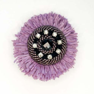 Raffia Brooch (B-A34)