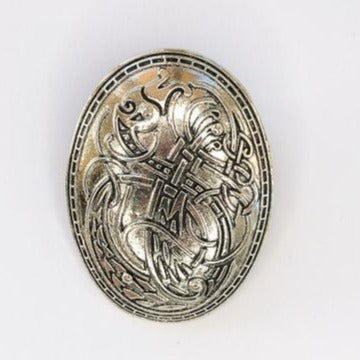 large oval Celtic design brooch at erika